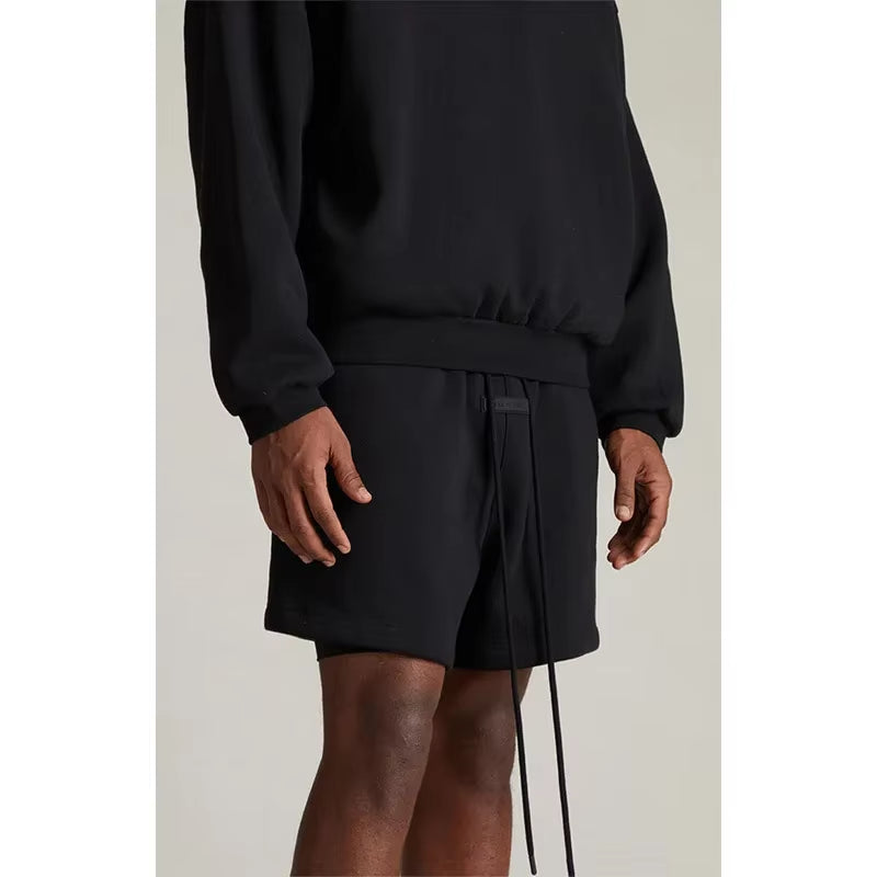 2024Ss Essential Sweatshirt Trousers Shorts Casual Loose Fit Fog Copied Trendy Brand Cross-Border Essential Shorts