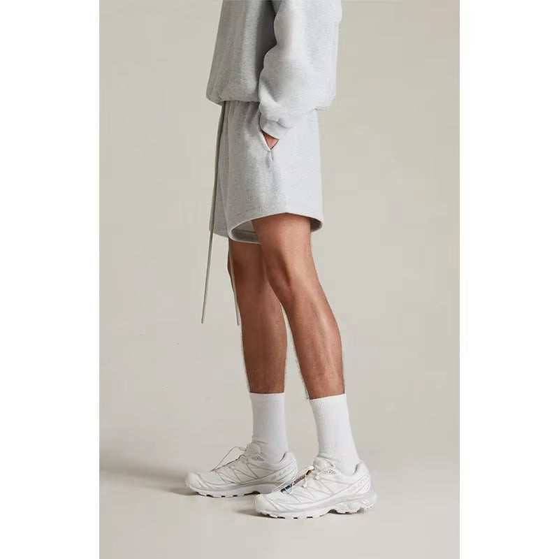 2024Ss Essential Sweatshirt Trousers Shorts Casual Loose Fit Fog Copied Trendy Brand Cross-Border Essential Shorts