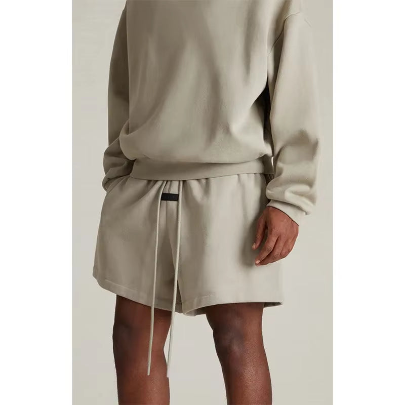2024Ss Essential Sweatshirt Trousers Shorts Casual Loose Fit Fog Copied Trendy Brand Cross-Border Essential Shorts